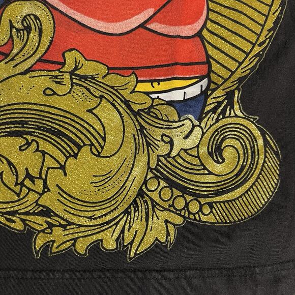 Soul Lot 4XL T Shirt Bart Simpson Fifty Cent Black Oversized Gold Filigree VTG - Picture 5 of 10